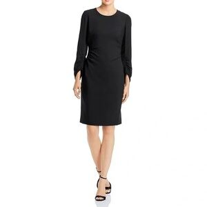 Kobi Halperin Drew Ruched Sleeve Sheath Dress In Black Size 2